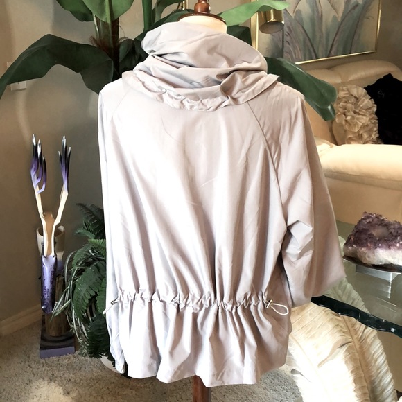 SZ S NWOT LIGHTWEIGHT WINDBREAKER JACKET GRAY - Picture 4 of 6